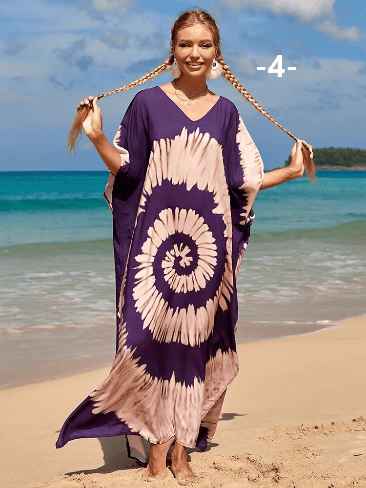 שמלת חוף קלילה בצבעוניות קייצית מושלמת ללוק נשי כובש ולהופעה שלא ישכחו לך - לה איסלה 